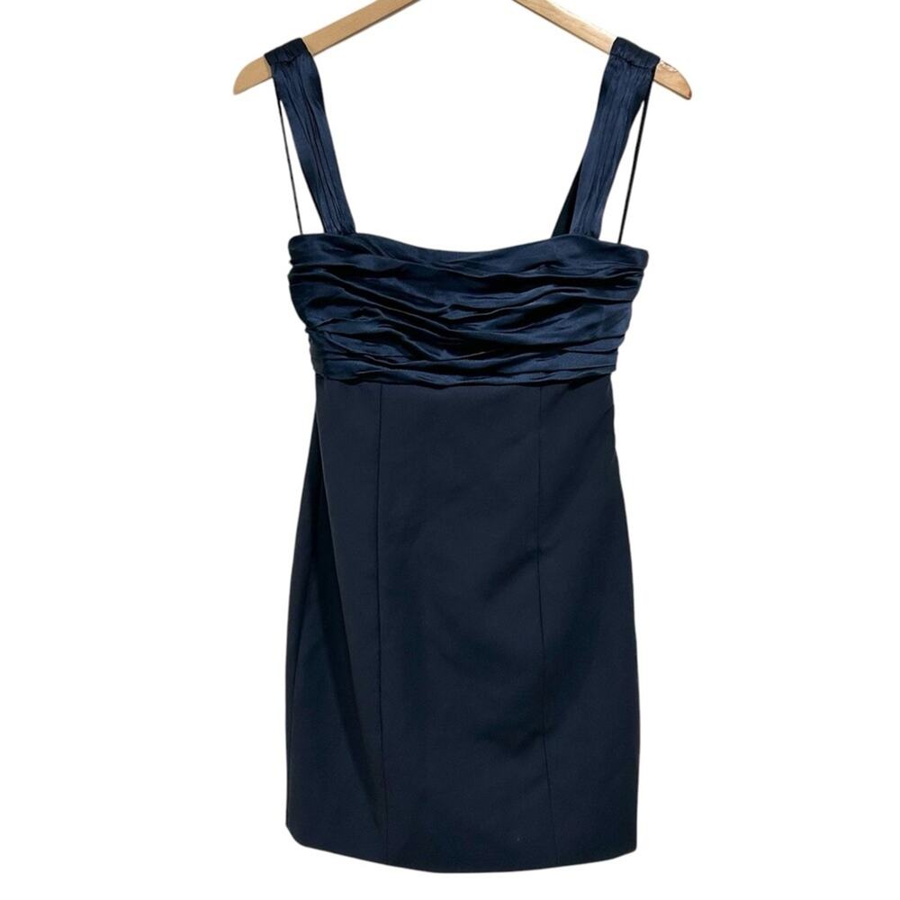 Cinq A’ Sept Jaqueline Navy Blue Mini Dress Womens size 2